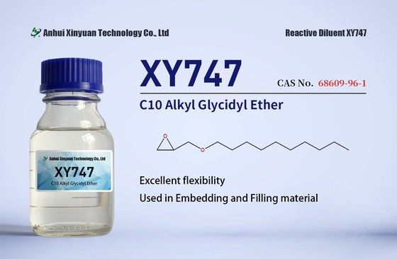 C10 ALKYL GLYCIDYL ETHERS XY747 CAS 68609-96-1, напольные покрытия, ремонт бетона, заполнительный материал, встраивание, моноэпоксидная функциональная, прозрачная жидкость